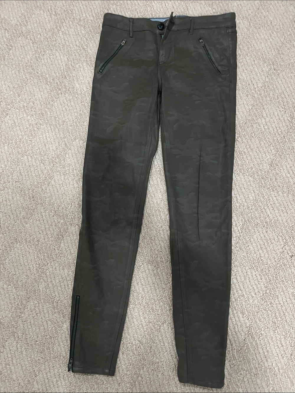 Habitual Women’s Slim Camo Ponte Jeans - Dark Olive